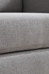 Living and Home Mid-Century Single Sofa Armchair in Light Grey - thumbnail 9