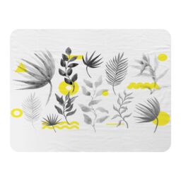 Benjamin Tate Design Selection Of Leaves Blanket in Natural - Size: 120 cm x 150 cm - thumbnail 1