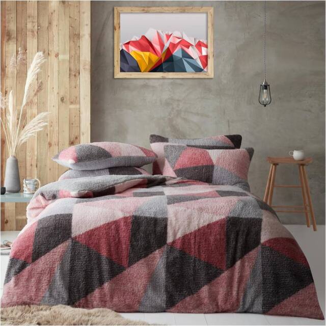 GAVENO CAVAILIA Lichfield Printed Duvet Cover in Pink - Size: Single