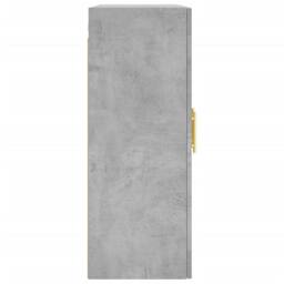 Berkfield Home Wall Mounted Cabinet Concrete Grey 69.5x34x90 cm - thumbnail 8