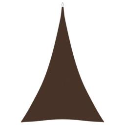 Berkfield Home Sunshade Sail Oxford Fabric Triangular 4x5x5 m Brown - thumbnail 1