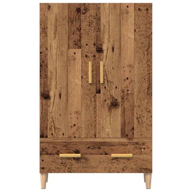 Berkfield Home Highboard Old Wood 70x31x115 cm Engineered Wood in Brown - Size: 70 x 31 x 115 cm - image 1