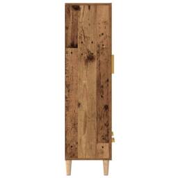 Berkfield Home Highboard Old Wood 70x31x115 cm Engineered Wood in Brown - Size: 70 x 31 x 115 cm - thumbnail 5