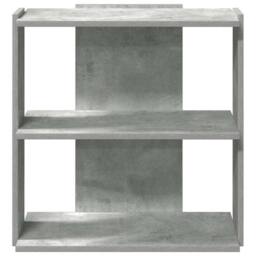 Berkfield Home Elegant Bookcase 3-Tier Concrete Grey 60x30x60 cm Engineered Wood - Size: 60 x 30 x 60 cm - thumbnail 4