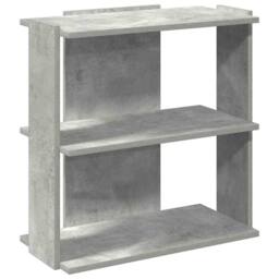 Berkfield Home Elegant Bookcase 3-Tier Concrete Grey 60x30x60 cm Engineered Wood - Size: 60 x 30 x 60 cm - thumbnail 3