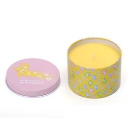 Care Bears Funshine Bear Mandarin & Coconut Scented Printed Tin Candle in Yellow - Size: Small - thumbnail 1
