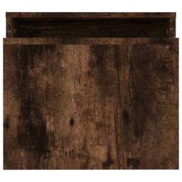 Berkfield Home Coffee Table Set Smoked Oak 100x48x40 cm Engineered Wood in Brown - Size: 100 x 48 x 40 cm - thumbnail 5