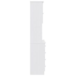 Berkfield Home Highboard ALTA White 77x35x165 cm Solid Wood Pine - Size: 77 x 35 x 165 cm - thumbnail 5