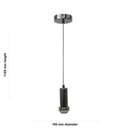 First Choice Lighting Set of 2 Celine - Chrome Ceiling Flex Suspension Kits for Shades in Silver - thumbnail 3