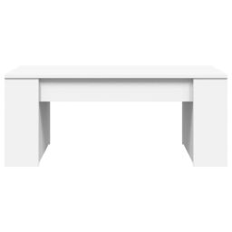 Berkfield Home Coffee Table White 102x55x42 cm Engineered Wood - Size: 102 x 55 x 42 cm - thumbnail 4