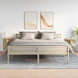 Berkfield Home Bedside Tables 2 pcs Sonoma Oak 46.5x29x61 cm Engineered Wood in Brown - thumbnail 3