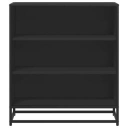 Berkfield Home Sideboard Black 68x35x76 cm Engineered Wood & Metal - Size: 68 x 35 x 76 cm - thumbnail 4