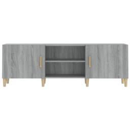 Berkfield Home TV Cabinet Grey Sonoma 150x30x50 cm Engineered Wood - Size: 150 x 30 x 50 cm - thumbnail 5