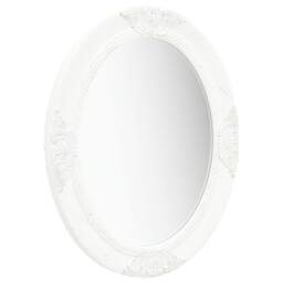 Berkfield Home Wall Mirror Baroque Style 50x60 cm White