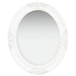 Berkfield Home Wall Mirror Baroque Style 50x60 cm White - thumbnail 2