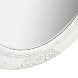 Berkfield Home Wall Mirror Baroque Style 50x60 cm White - thumbnail 4