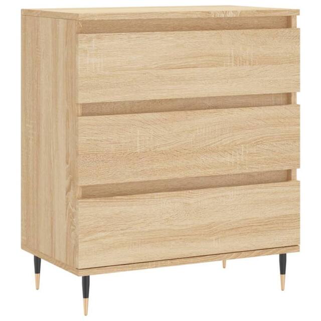 Berkfield Home Sideboard Sonoma Oak 60x35x70 cm Engineered Wood in Light Brown - Size: 60 x 35 x 70 cm - image 1