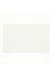Deyongs Quik Dri Bath Mat 50x80cm - 100% Cotton, 1500gsm Quick Drying & Absorbent Bathroom Mat - 1846 in White - thumbnail 2