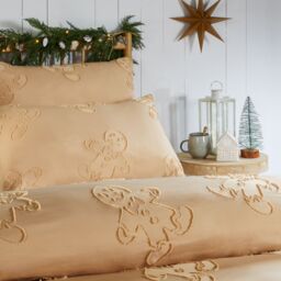 Duvet Day Gingerbread Tufted Soft Touch Duvet Cover Set in Tan - Size: Single - thumbnail 2