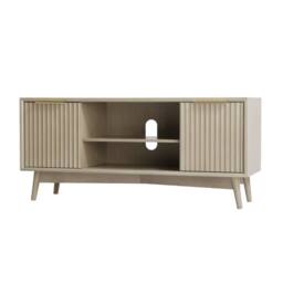 Home Garden Direct Monza Fluted TV Unit with Storage Pale Ash in Grey - thumbnail 7
