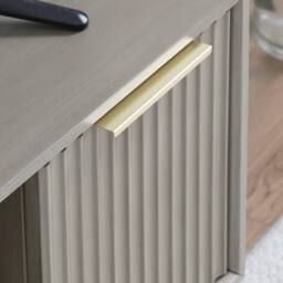 Home Garden Direct Monza Fluted TV Unit with Storage Pale Ash in Grey - thumbnail 5