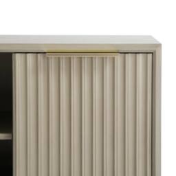 Home Garden Direct Monza Fluted TV Unit with Storage Pale Ash in Grey - thumbnail 8