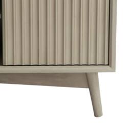 Home Garden Direct Monza Fluted TV Unit with Storage Pale Ash in Grey - thumbnail 9
