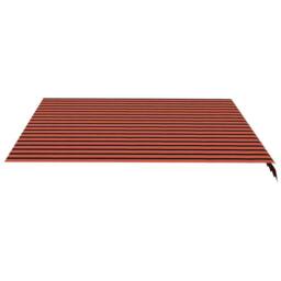 Berkfield Home Replacement Fabric for Awning Orange & Brown 4x3.5 m
