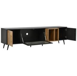 STILVORA TV Stand with Storage & Glass Door in Grey - thumbnail 6