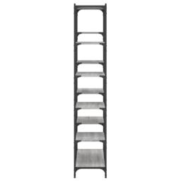Berkfield Home Bookshelf Grey Sonoma 100x32x170 cm Engineered Wood & Iron - Size: 100 x 32 x 170 cm - thumbnail 5