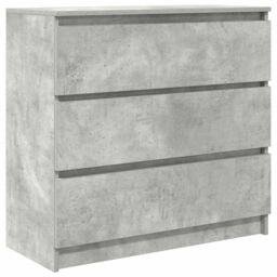 Berkfield Home Sideboard Concrete Grey 80x35x76 cm Engineered Wood - Size: 80 x 35 x 76 cm - thumbnail 2