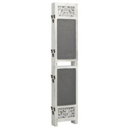 Berkfield Home 6-Panel Room Divider Grey 210x165 cm Fabric - thumbnail 3