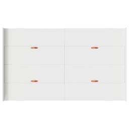 Berkfield Home Storage Bed Frame White 120 x 190 cm Melamine-coated wood - thumbnail 8