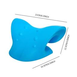 SPETLEK Neck Stretcher Relaxer Pillow for Shoulder Pain Relief Cervical in Blue - thumbnail 2
