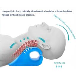SPETLEK Neck Stretcher Relaxer Pillow for Shoulder Pain Relief Cervical in Blue - thumbnail 5