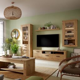 Furniture To Go Corona 140cm Wall Shelf in Artisan Oak in Light Oak - thumbnail 3
