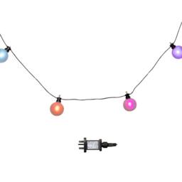 Samuel Alexander 10x 4.5m Frosted Ball Style Cap String Lights with Filament in Rainbow - thumbnail 1