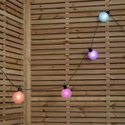 Samuel Alexander 10x 4.5m Frosted Ball Style Cap String Lights with Filament in Rainbow - thumbnail 5