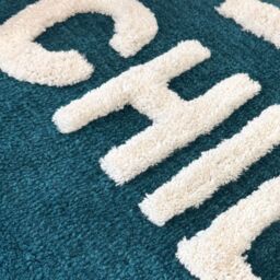 Mooky Mats Chill Pill Bath Runner - Long Bath Mat Rug in Teal - thumbnail 3
