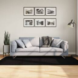 Berkfield Home Rug HUARTE Short Pile Soft & Washable Black 100x200 cm - Size: Medium - thumbnail 2