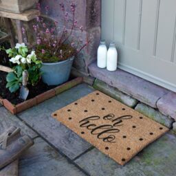 Artsy Mats Oh Hello Doormat - Regular 60x40cm in Black - Size: 40 cm x 60 cm - thumbnail 4