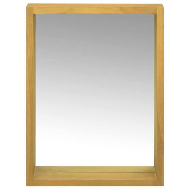 Berkfield Home Mirror Cabinet 30x10x40 cm Solid Wood Teak in Brown - Size: 30 x 10 x 40 cm - image 1
