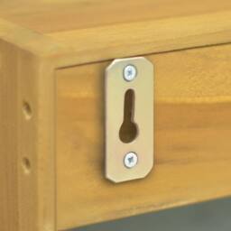 Berkfield Home Mirror Cabinet 30x10x40 cm Solid Wood Teak in Brown - Size: 30 x 10 x 40 cm - thumbnail 6