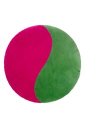 Heya Home Unity 100% Cotton Velvet Ready Filled Cushion in Green - Size: 40 cm x 40 cm - thumbnail 1