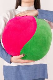 Heya Home Unity 100% Cotton Velvet Ready Filled Cushion in Green - Size: 40 cm x 40 cm - thumbnail 5