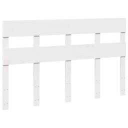 Berkfield Home Beautiful Bed Frame without Mattress White 135x190 cm Double Soli - thumbnail 5