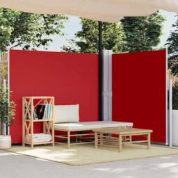 Berkfield Home Retractable Side Awning Red 160x600 cm