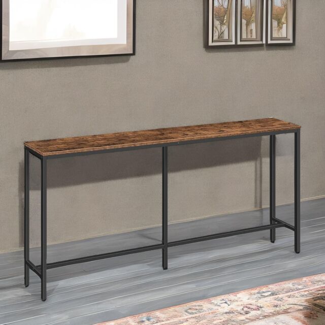 Rafaelo Mobilia 180CM Wide Narrow & Slim Console Table For Hallway in Brown - image 1