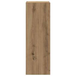 Berkfield Home Wall Mounted TV cabinets 4 pcs Artisan Oak Engineered Wood in Brown - thumbnail 5