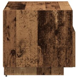 Berkfield Home Bedside Cabinets with LED Lights 2 pcs Old Wood 40x39x37 cm in Brown - Size: 40 x 39 x 37 cm - thumbnail 9